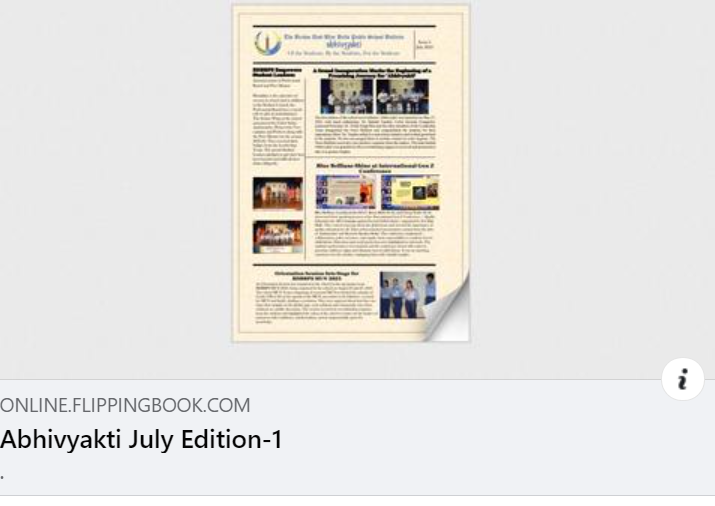 RELEASE OF JULY I EDITION OF ABHIVYAKTI